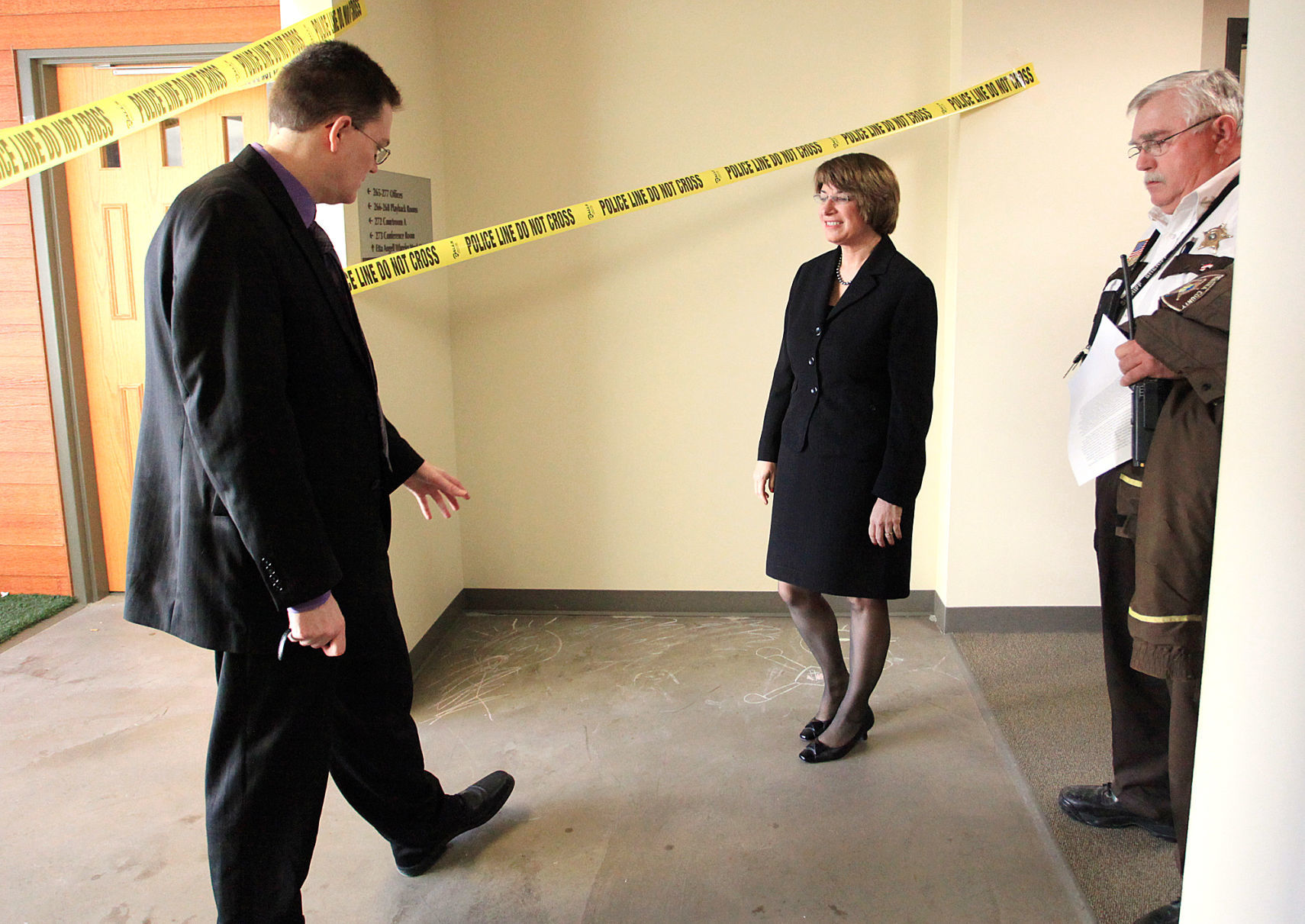 2013: Klobuchar at National Child Protection Training Center at WSU